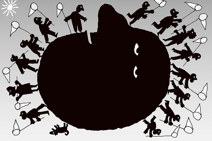 Пролить свет на тёмные фотоны. Иллюстрация Георгия Мурышкина («Кот Шрёдингера» №7–8, 2017)