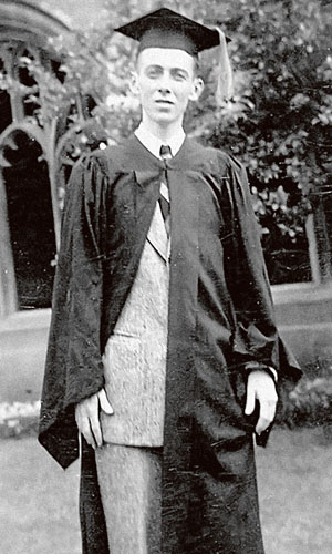 Джеймс Уотсон в 1947 году на вручении диплома бакалавра зоологии Чикагского университета («Кот Шрёдингера» №9–10, 2017)