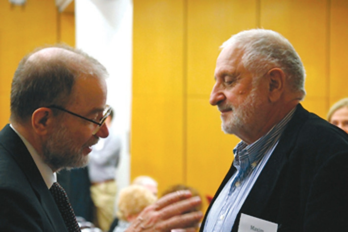 Алик Варшавский и автор на конференции памяти Рича в MIT в ноябре 2015 года («ТрВ» №3(247), 13.02.2018)