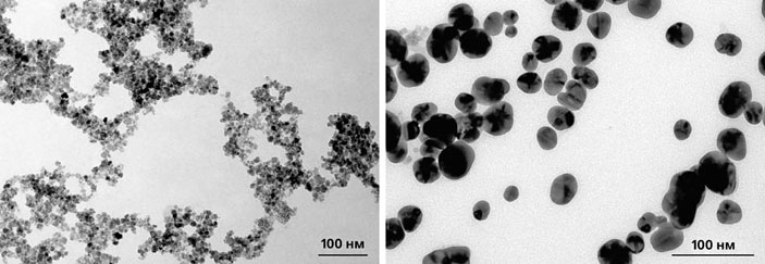 Рис. 10. Полученные наночастицы магнетита («Природа» №7, 2016)