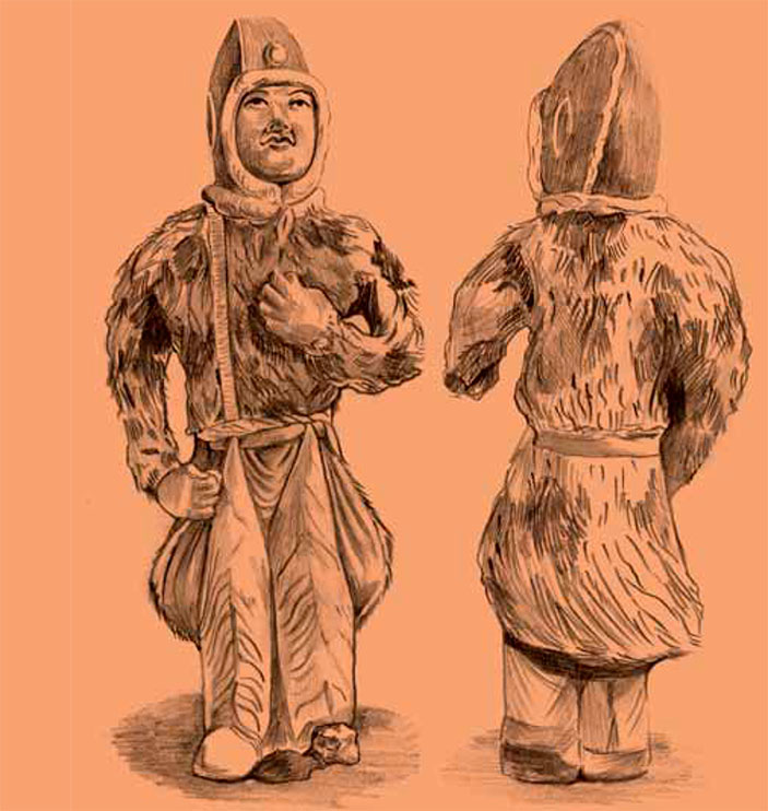 Глиняная фигурка всадника из погребального комплекса танского времени, раскопанного в округе Сяньюань провинции Шаньси («Наука из первых рук» №6(60), 2014)