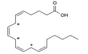 Рис. 3. Арахидоновая кислота («Химия и жизнь» №10, 2018)