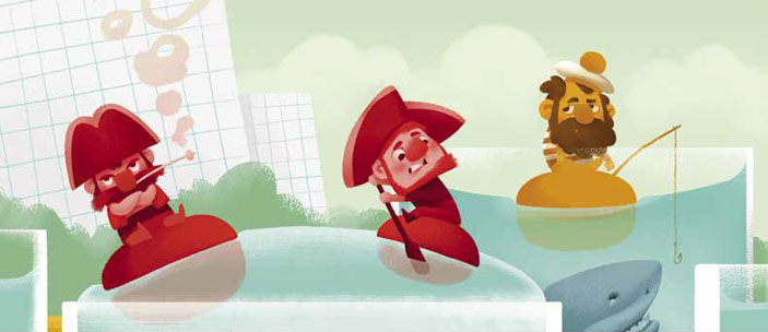 Рисунок Марии Усеиновой («Квантик» №8, 2018)