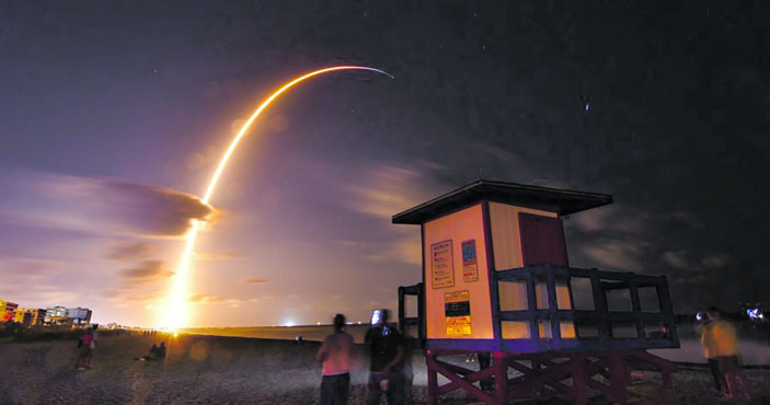 Старт ракеты-носителя Falcon 9 со спутниками системы Starlink 24 мая 2019 года («Троицкий вариант» №11, 2019)