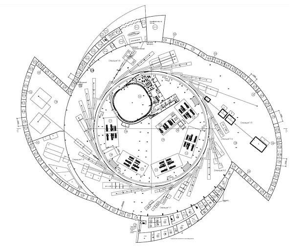 Схема размещения исследовательской инфраструктуры («Коммерсантъ Наука» №33, август 2019)