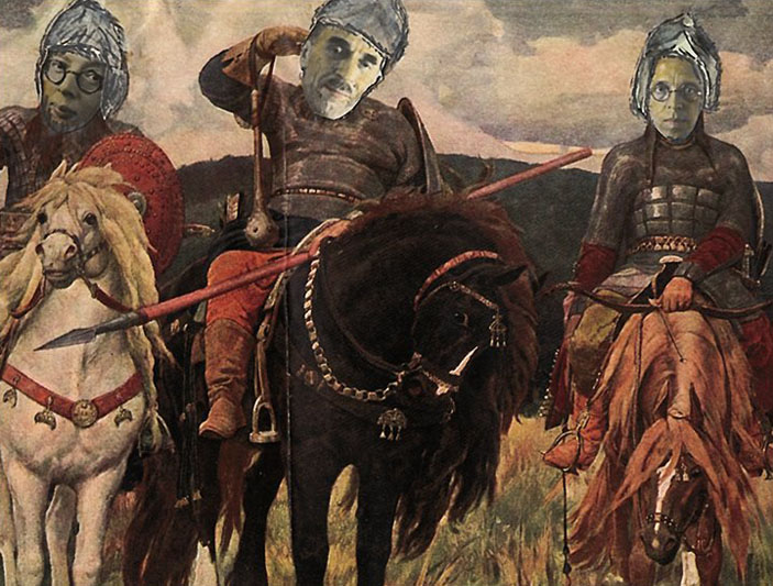 Из альбома-изошутки «Химфизика в искусстве» к 25-летнему юбилею ИХФ («Наука из первых рук» №1(86), 2020)