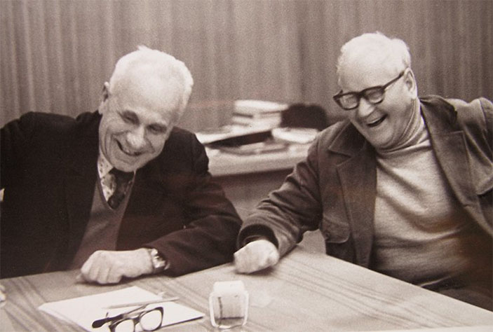 С. А. Христианович и создатель первого отечественного турбореактивного авиационного двигателя А. М. Люлька («Наука из первых рук» №1(86), 2020)