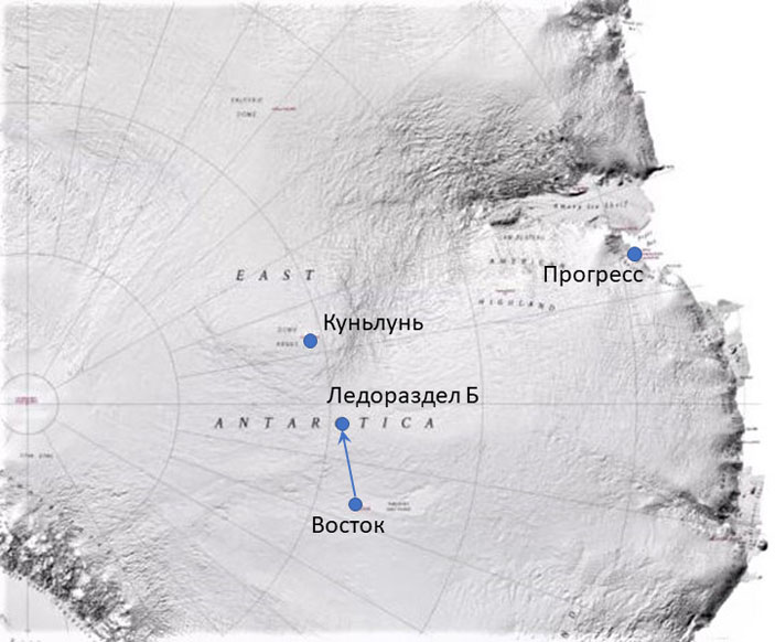 Карта экспедиции («Троицкий вариант» №18, 2020)