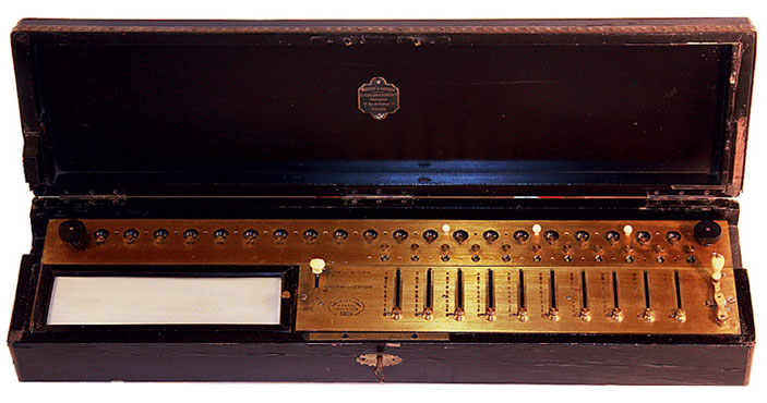 Механизм арифмометра Томаса для одного разряда («Наука и жизнь» № 6, 2020)