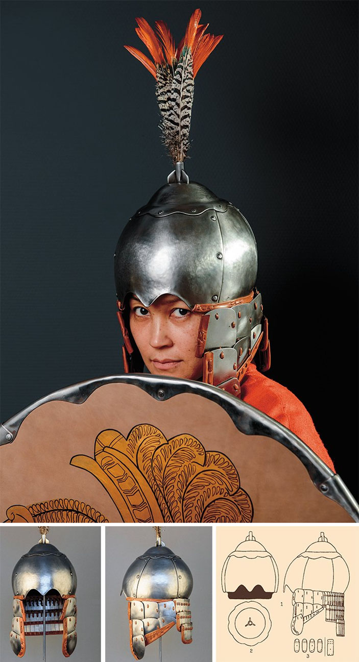 Предметная научно-историческая реконструкция шлема (и доспеха) воина государства Тоба Вэй VI в. («Наука из первых рук» № 2/3 (78), 2018)