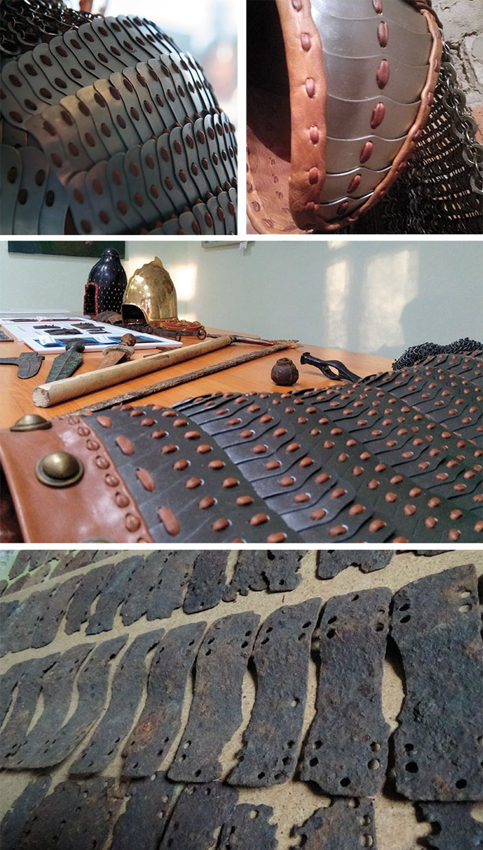 Типичные железные пластины аварского ламеллярного панциря, послужившие прототипом для реконструкции доспеха («Наука из первых рук» № 2/3 (78), 2018)