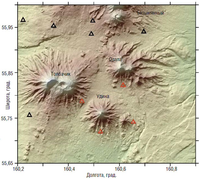 В 2018 г. новосибирские сейсмологи установили вокруг вулкана Удина четыре сейсмические станции («Наука из первых рук» №4, 2018)