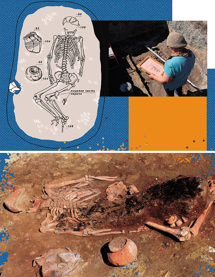 Погребение мужчины в кургане 32 могильника Катанда-2 («Наука из первых рук» №3, 2020)