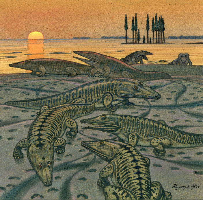 Бентозухи на берегу солоноватоводного озера раннеоленекского времени («Природа» №4, 2020)