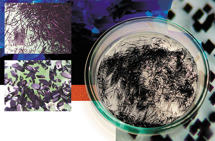 Кристаллы комплекса Cu(hfac)2LMe («Наука из первых рук» №4(89), 2020)