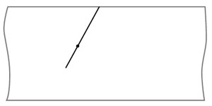 Рис. 8. Фрагмент геодезической на развёртке цилиндра («Квантик» №9, 2020)