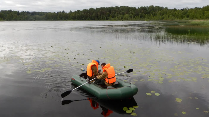 Работы на озере Хухтерву («Троицкий вариант» №5, 2021)