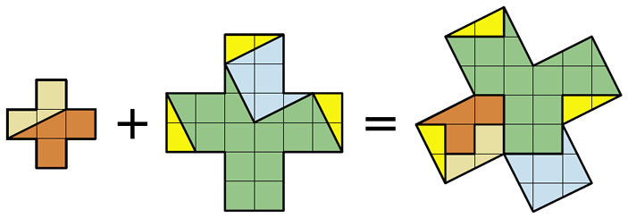 Разрезание на 7 частей («Квантик» №1, 2021)