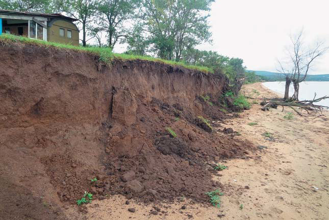 Абразионный берег в с. Новокачалинск («Природа» №11, 2020)