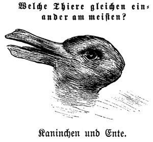 Кун использовал известную оптическую иллюзию «утка-кролик», чтобы показать, насколько радикально научные революции меняют восприятие ученых. Произнесено одно слово, и объект исследования уже нельзя увидеть по-прежнему, хотя сам он не изменился («Химия и жизнь» №01, 2022)