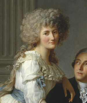 Мадам Лавуазье, фрагмент картины Ж.-Л. Давида