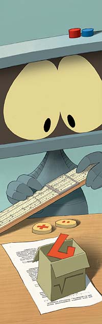 Изобретая логарифмическую линейку