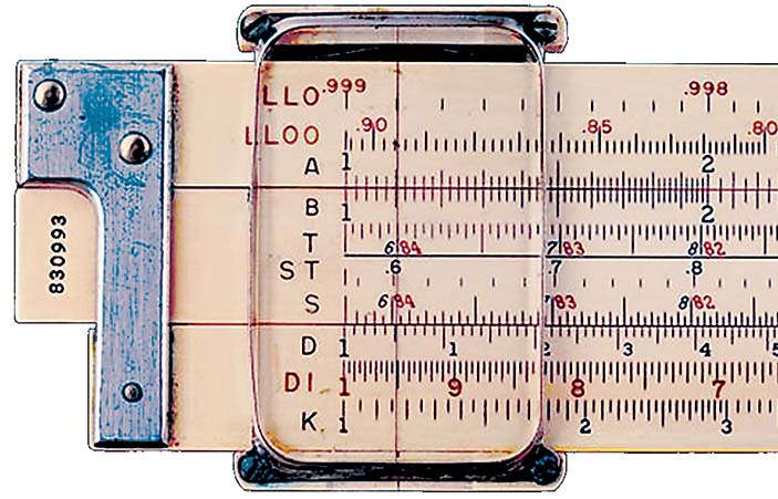 Рис. 6. Сложение с помощью двух линеек