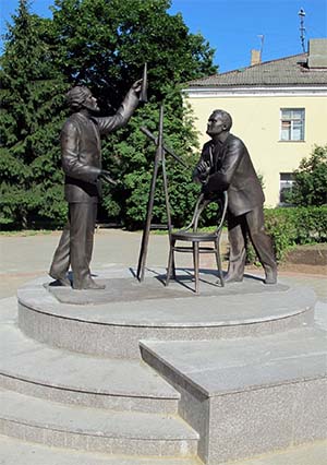 Памятник Константину Циолковскому и Сергею Королёву