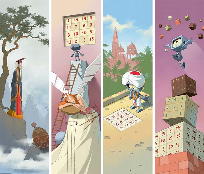 Магические квадраты Ло Шу и Кхаджурахо