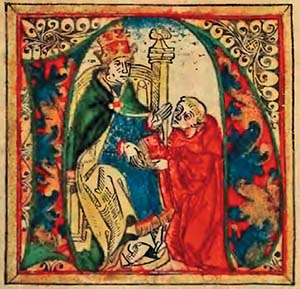 Фрагмент обложки книги К.Птолемея "География"