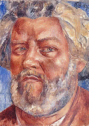 Портрет Волошина работы Петрова-Водкина