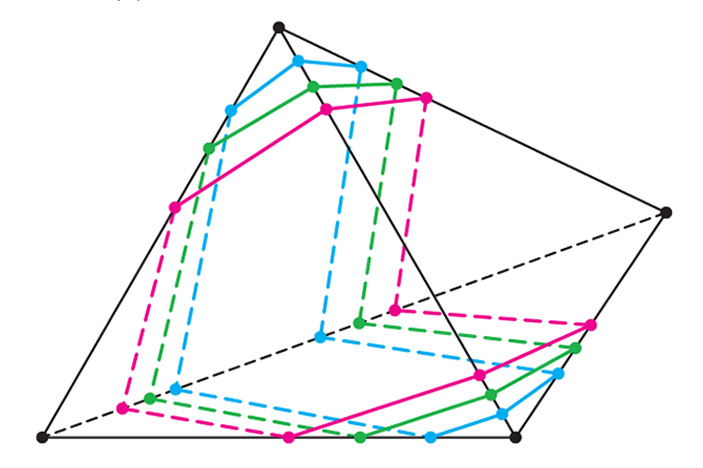 Рис. 19. Пучок из трех геодезических типа (1;1)