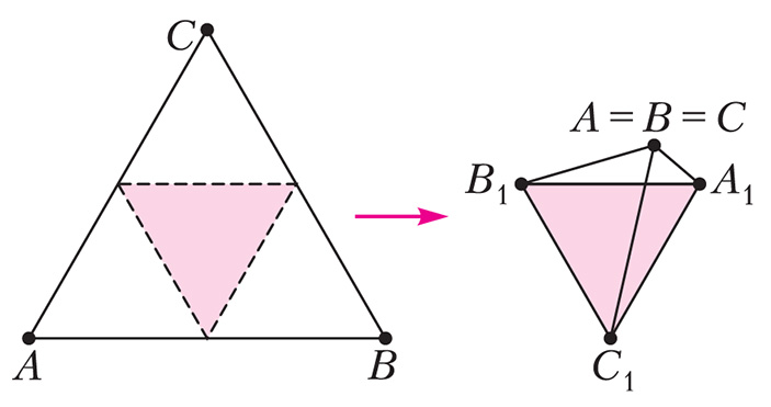 Рис. 20. Равногранный тетраэдр