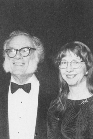 Айзек со своей второй женой Джанет Джеппсон