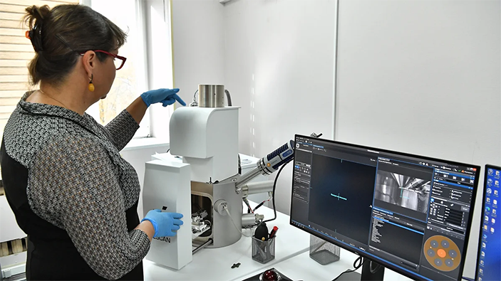 Изучение элементного состава металла в центре коллективного пользования ИА РАН