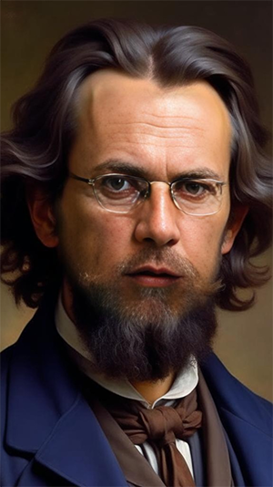 Вот так нейросеть Kandinsky представляет академика В.И. Вернадского