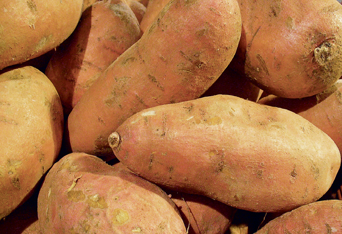 Клубни сладкого картофеля