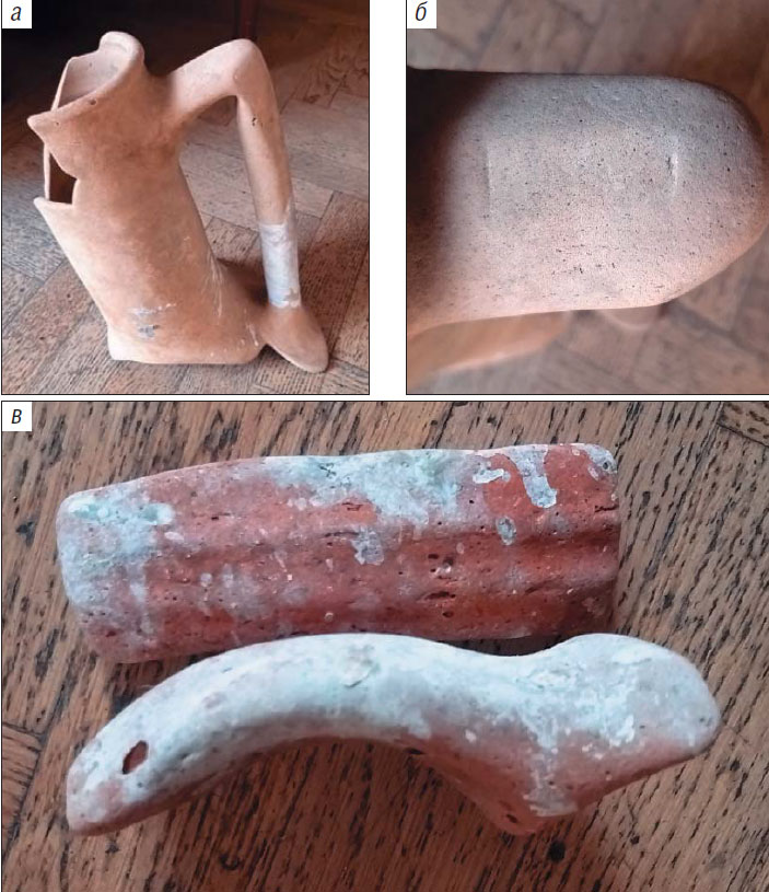 Археологические находки различных эпох, обнаруженные на островной части косы Долгой