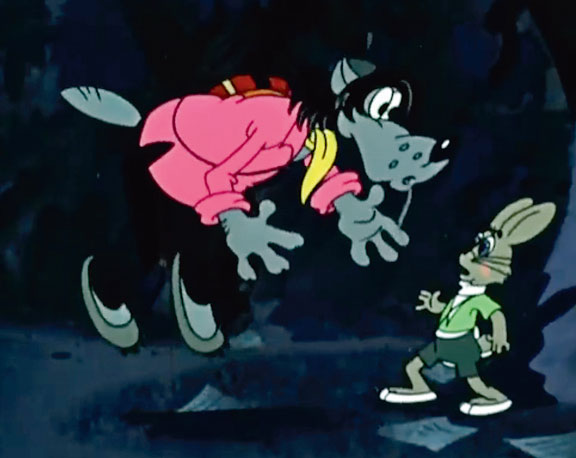 Кадр из мультфильма "Ну погоди!"
