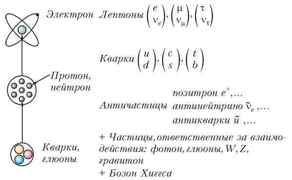 Элементарные частицы Стандартной модели микромира