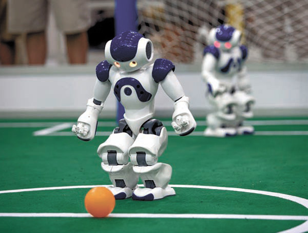 Робот NAO — стандартная платформа RoboCup(www.robocupdutchopen.org/ROBOCuP)
