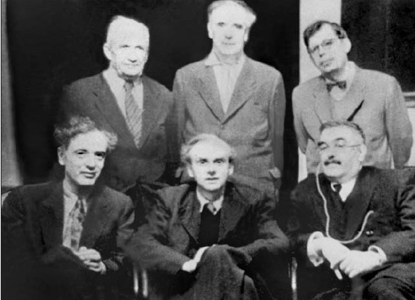 И.Е. Тамм, П.Л. Капица, Н.Н. Боголюбов, Л.Д. Ландау, П.А.М. Дирак и В.А. Фок. 1957 г. Изображение: «Природа»