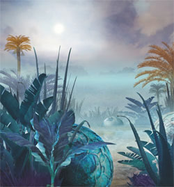 Под лучами F-звезды. Изображение: «В мире науки»