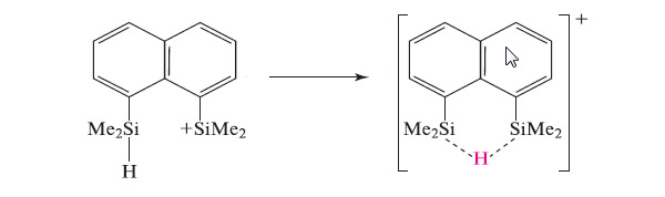 Рис. 12. Образование фрагмента Si---H---Si. Изображение: «Химия и жизнь»