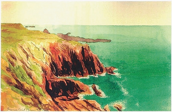 Акварель М. Смолуховского