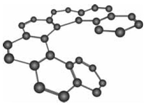Рис. 6. Гелицен из бензольных циклов. Изображение: «Химия и жизнь»