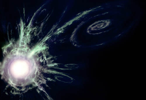 ОТО — это десять взаимосвязанных дифференциальных уравнений, да к тому же еще и нелинейных, настоящий математический кошмар. Согласно ОТО, гравитация — не самостоятельное поле вроде электромагнитного, а следствие искривления пространственно-временного континуума (изображение: «Популярная механика»)