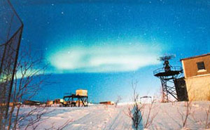 Северное сияние в Норильске. Фото: «Наука и жизнь»