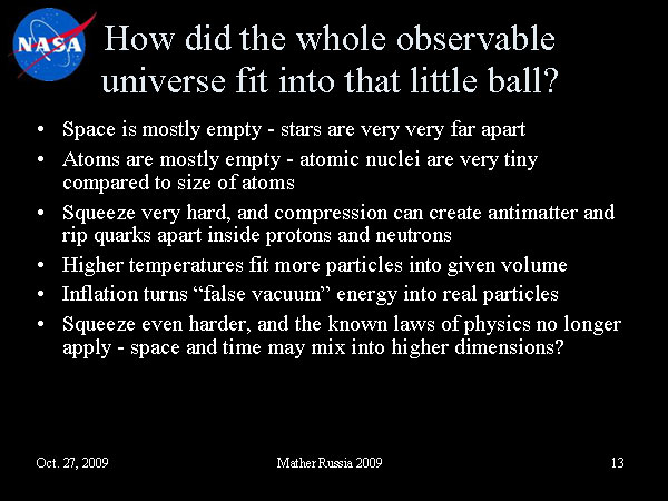 От Большого взрыва к Нобелевской премии и границам Вселенной, Джон Мазер, 27 ноября 2009 (13)