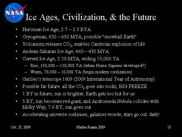 От Большого взрыва к Нобелевской премии и границам Вселенной, Джон Мазер, 27 ноября 2009 (18)